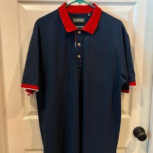 Orvis  Blue, Red, White Polo Shirt Men's size Large